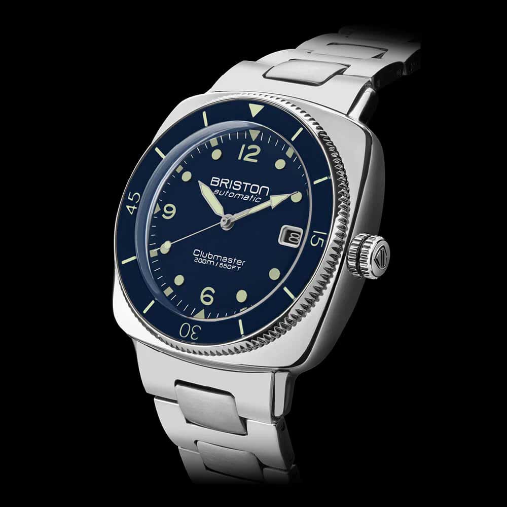 Briston Watches Clubmaster Legend Diver Steel Navy Blue 241740.PS.LD.15.SB