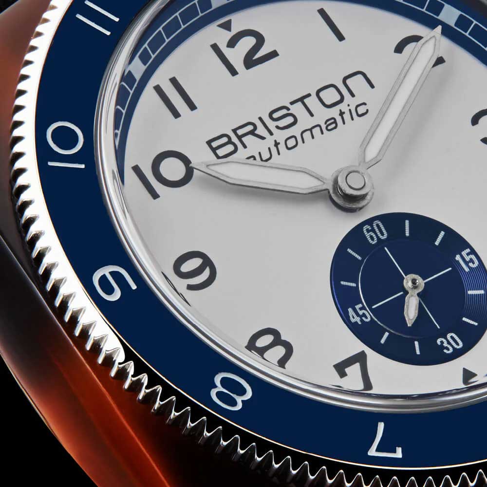 Briston Watches Clubmaster Legend Small Second White 241639.SA.T.2NV.CH