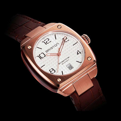 Briston Watches STREAMLINER URBAN  GOLD Automatik Weiß 23640.SPRG.T.2.LABR