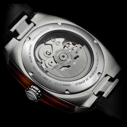 Briston Watches - STREAMLINER URBAN AUTO ACIER ET ACÉTATE – NOIR (23640.S.T.1.RB / 23640.S.T.1.SB)