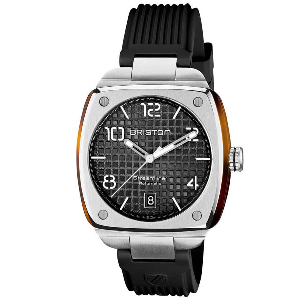 Briston Watches - STREAMLINER URBAN AUTO ACIER ET ACÉTATE – NOIR (23640.S.T.1.RB / 23640.S.T.1.SB)