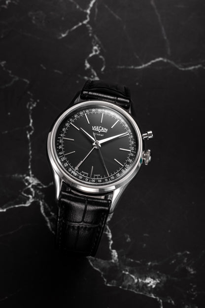 VULCAIN Cricket President 39 mm - Black