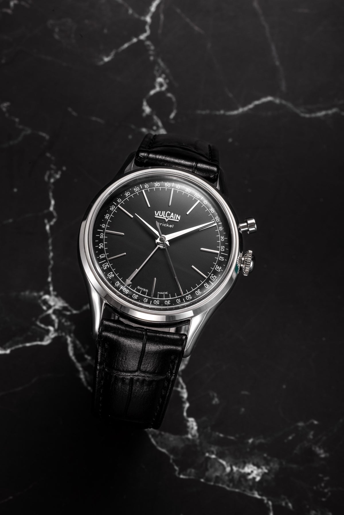 VULCAIN Cricket President 36 mm - Black