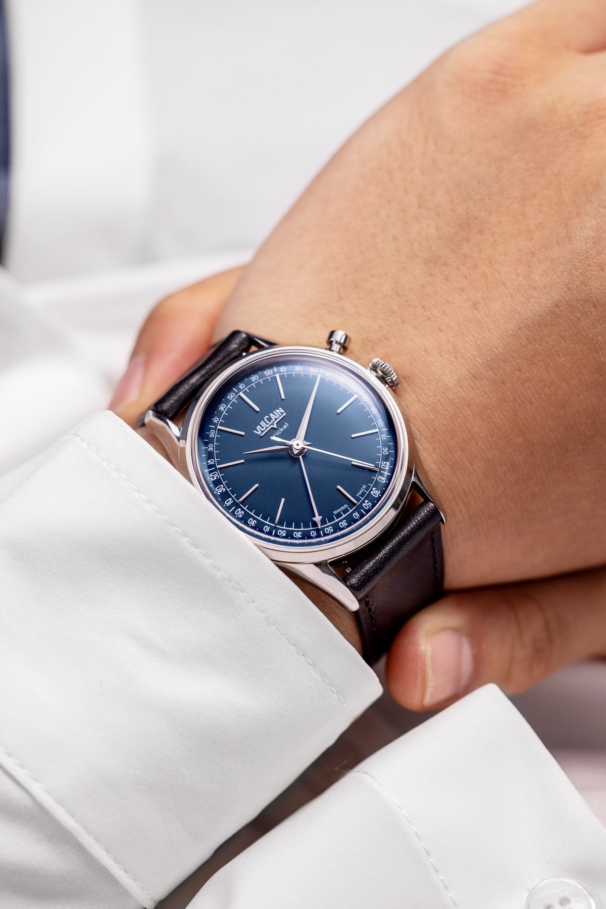 VULCAIN Cricket President 36 mm - Blue
