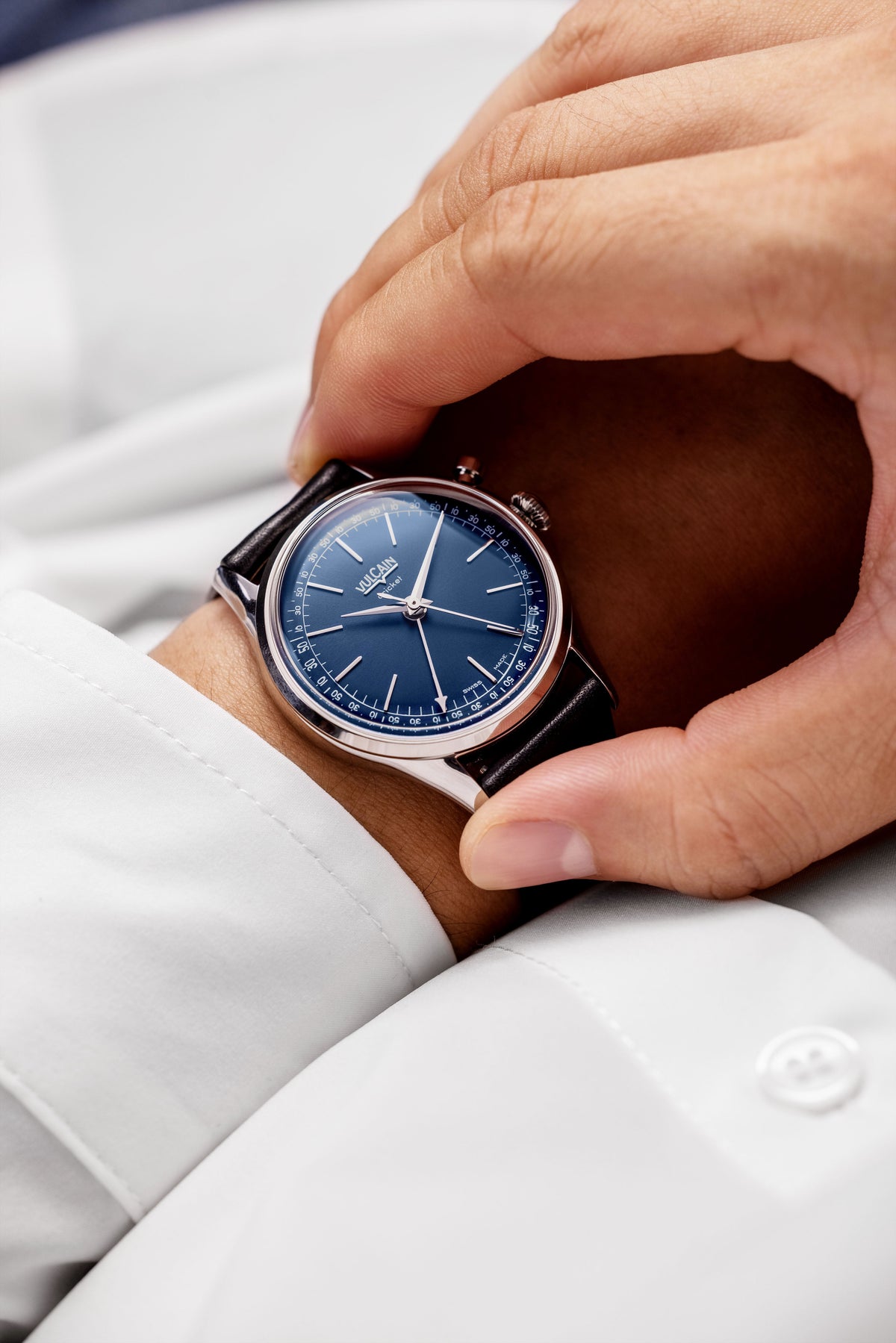 VULCAIN Cricket President 36 mm - Blue