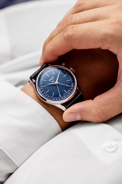 VULCAIN Cricket President 36 mm - Blue
