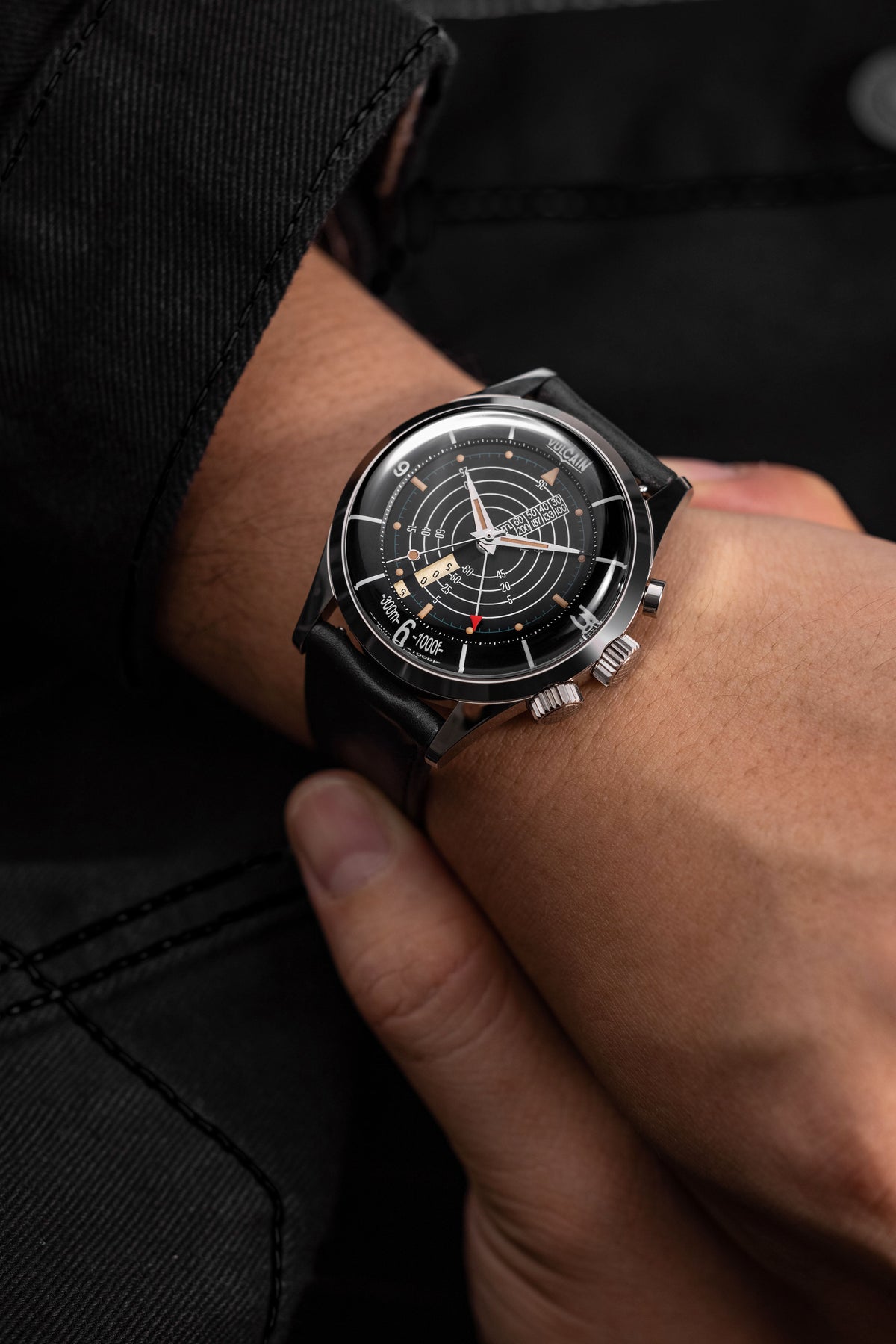 VULCAIN Nautical Heritage - Black Beige Patina