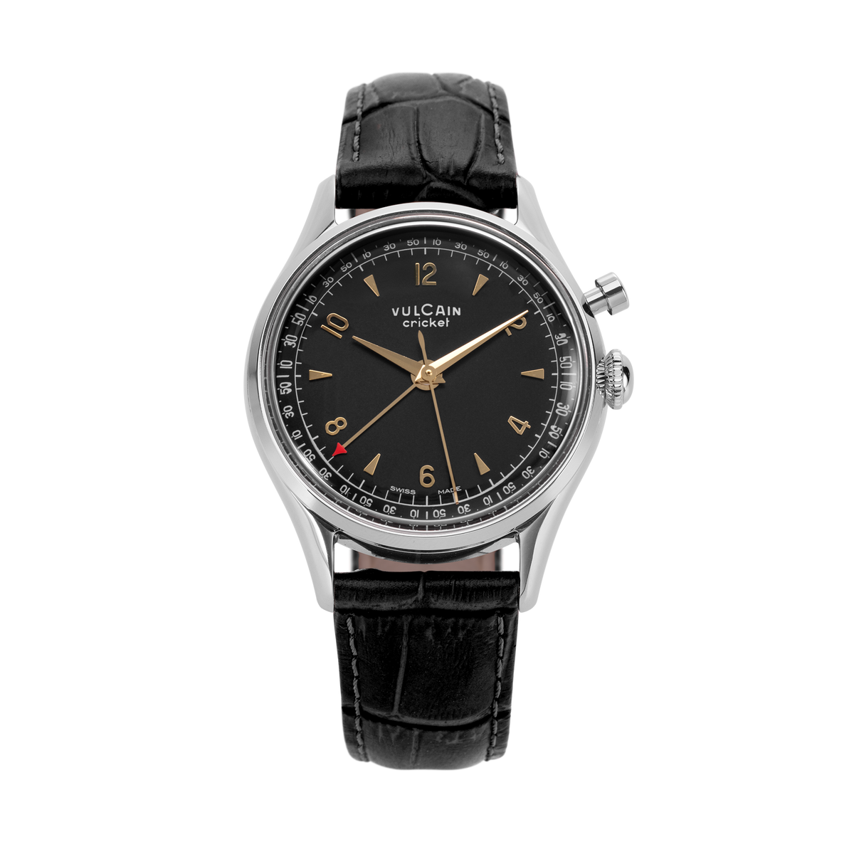 VULCAIN Cricket Tradition 36 mm - Black & Gold