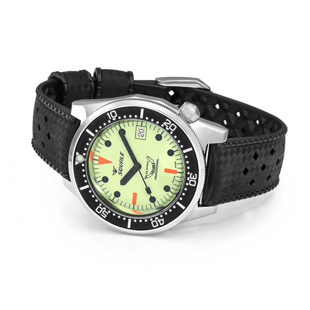 Squale 1521 Full Luminous 1521FULL.HT Kautschukband Taucheruhr