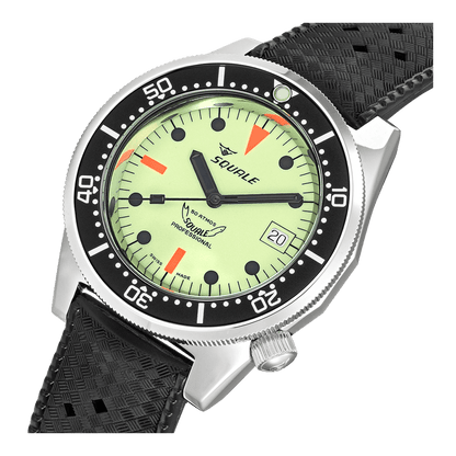 Squale 1521 Full Luminous 1521FULL.HT Kautschukband Taucheruhr