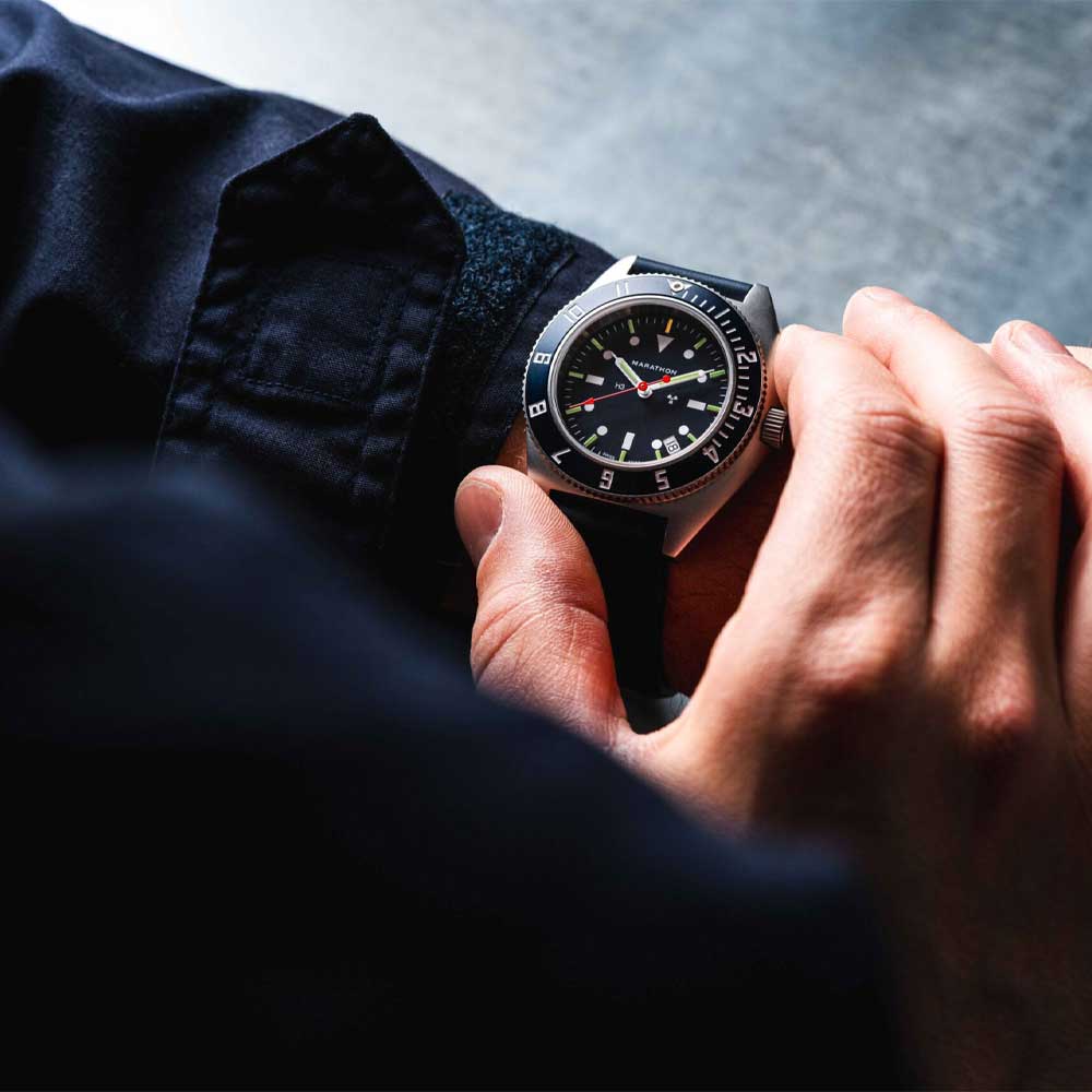 Chronofactum MARATHON Blue Yonder SSNAV-D Steel Navigator Quarz WW194013SS