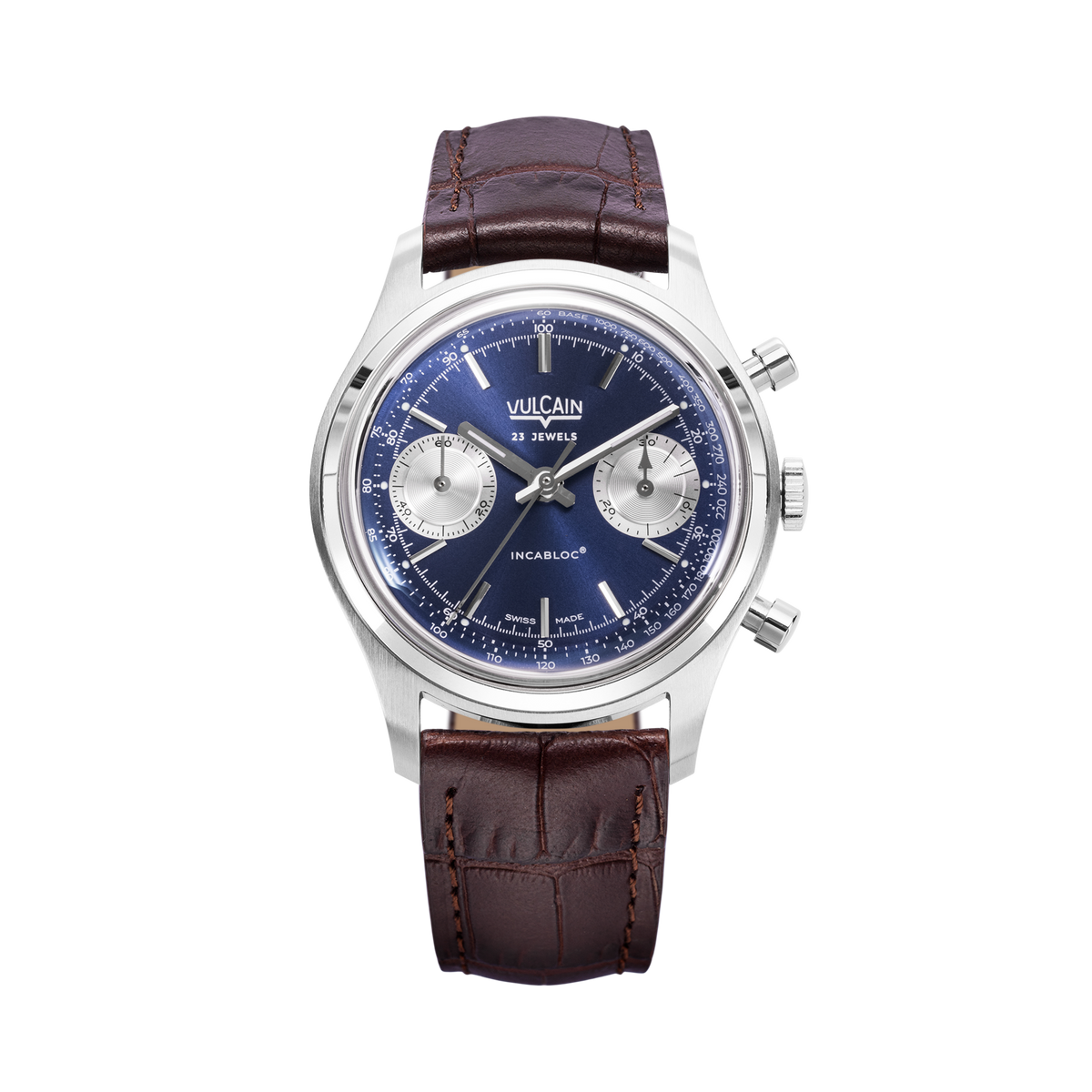 VULCAIN Chronograph 70's - Blue