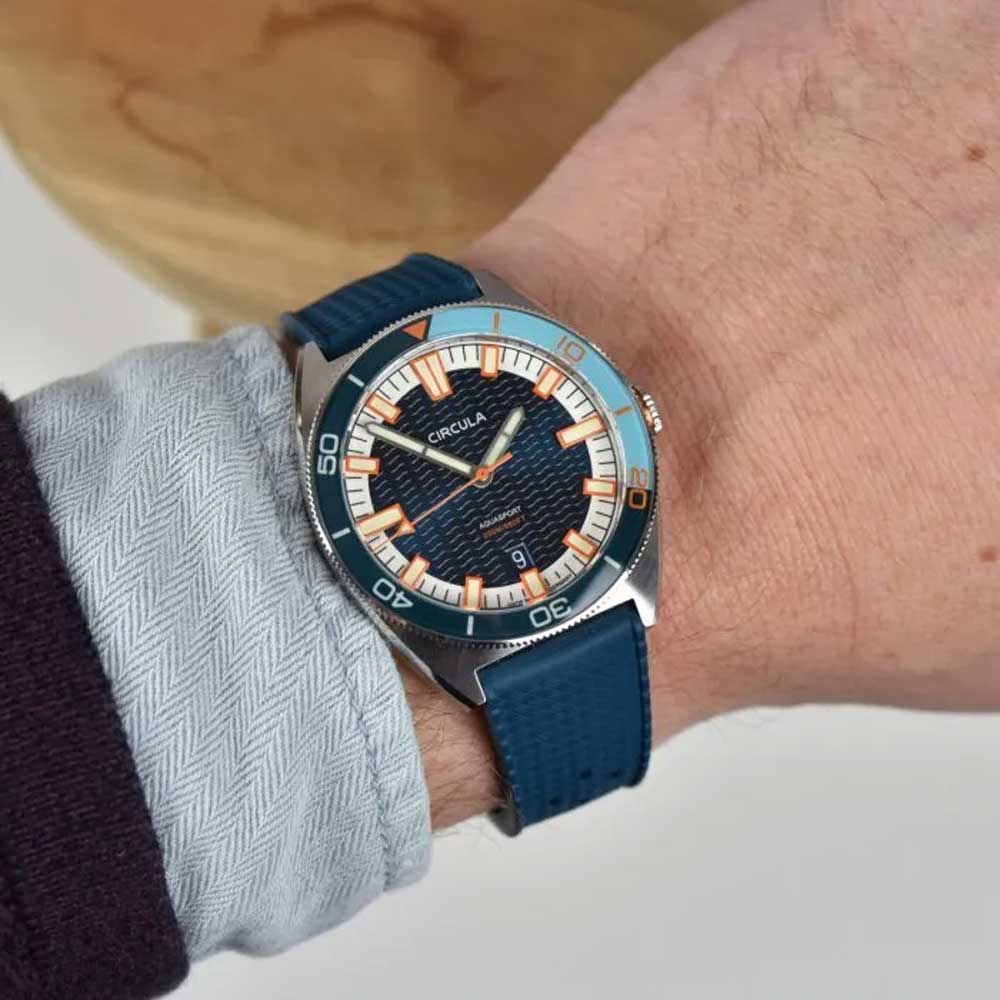 Circula AquaSport II Blau Taucheruhr