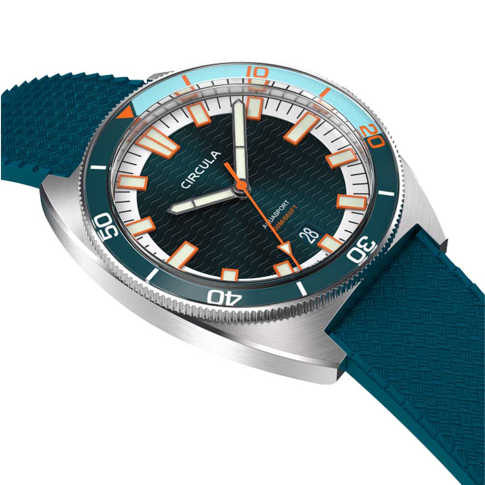 Circula AquaSport II Blau Taucheruhr