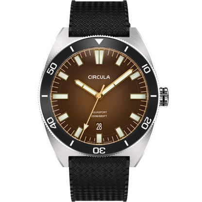 Circula AquaSport II Braun Taucheruhr