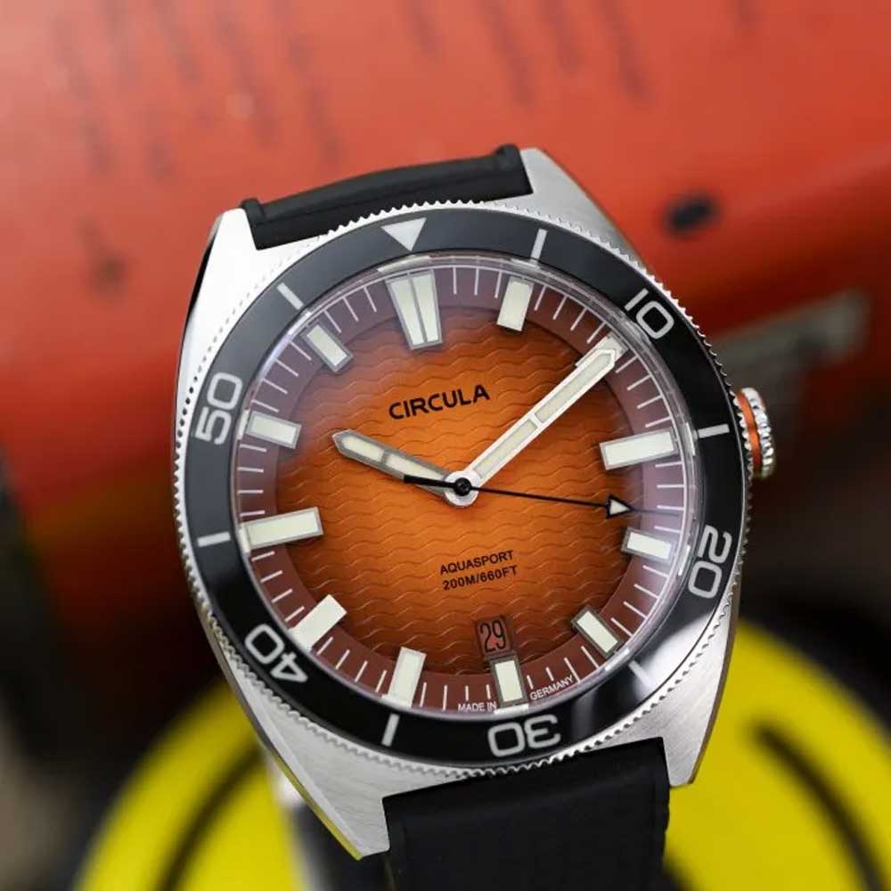 Circula AquaSport II Orange Taucheruhr