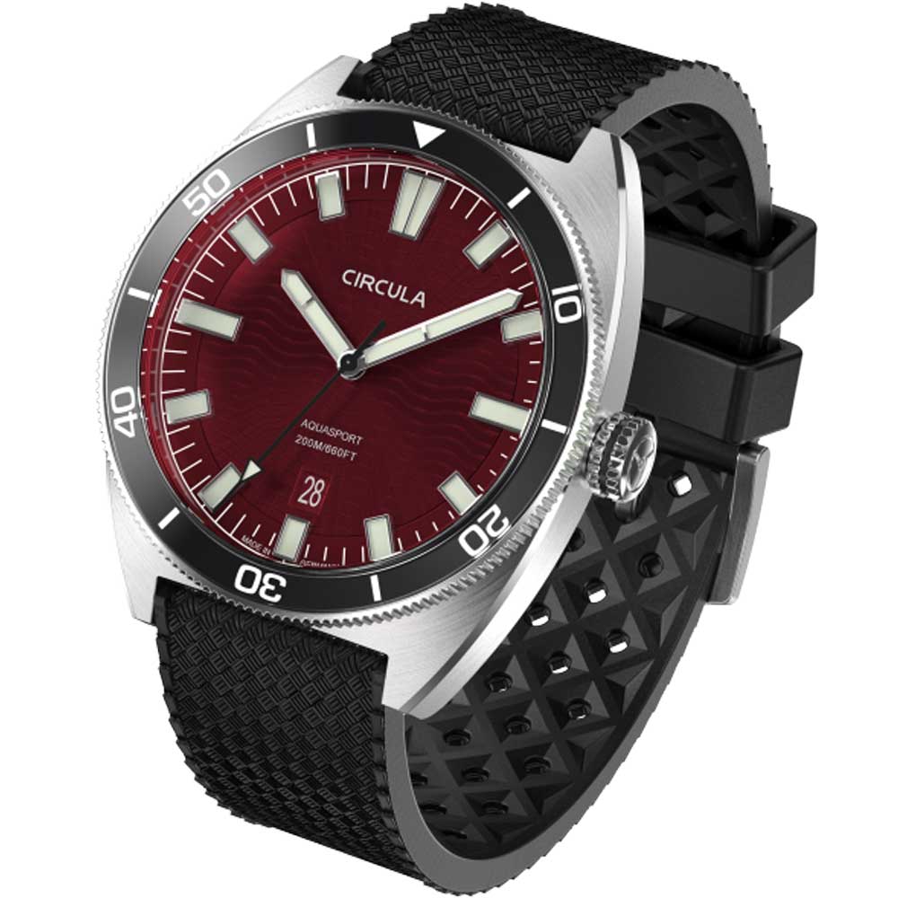 Circula AquaSport II Rot Taucheruhr