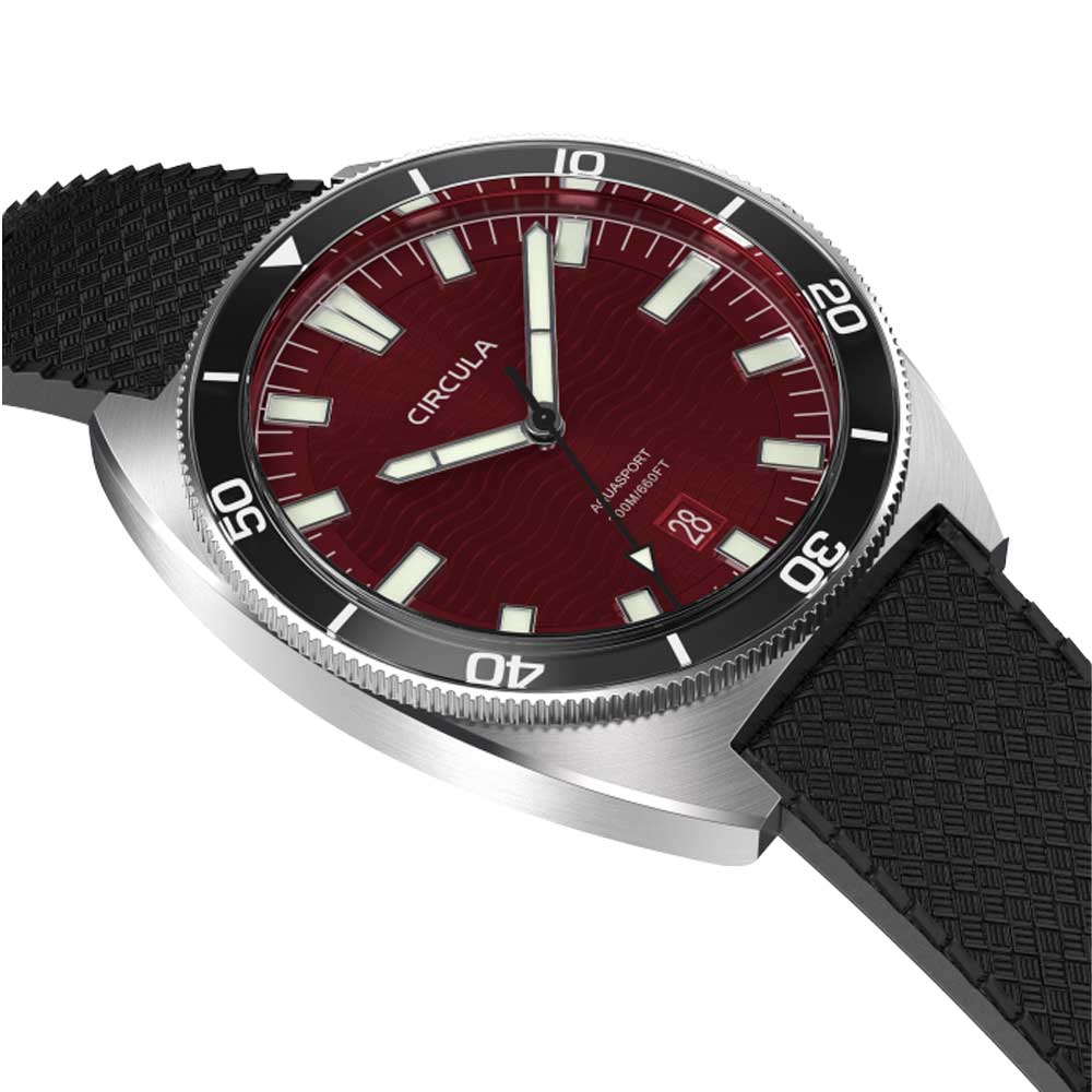 Circula AquaSport II Rot Taucheruhr