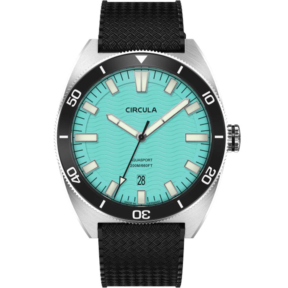 Circula AquaSport II Türkis Taucheruhr