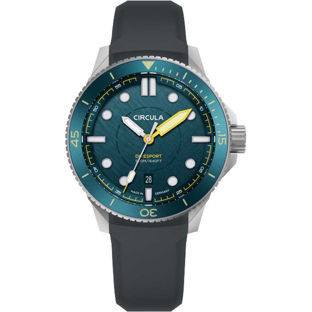 Circula DiveSport Titan Petrol Taucheruhr