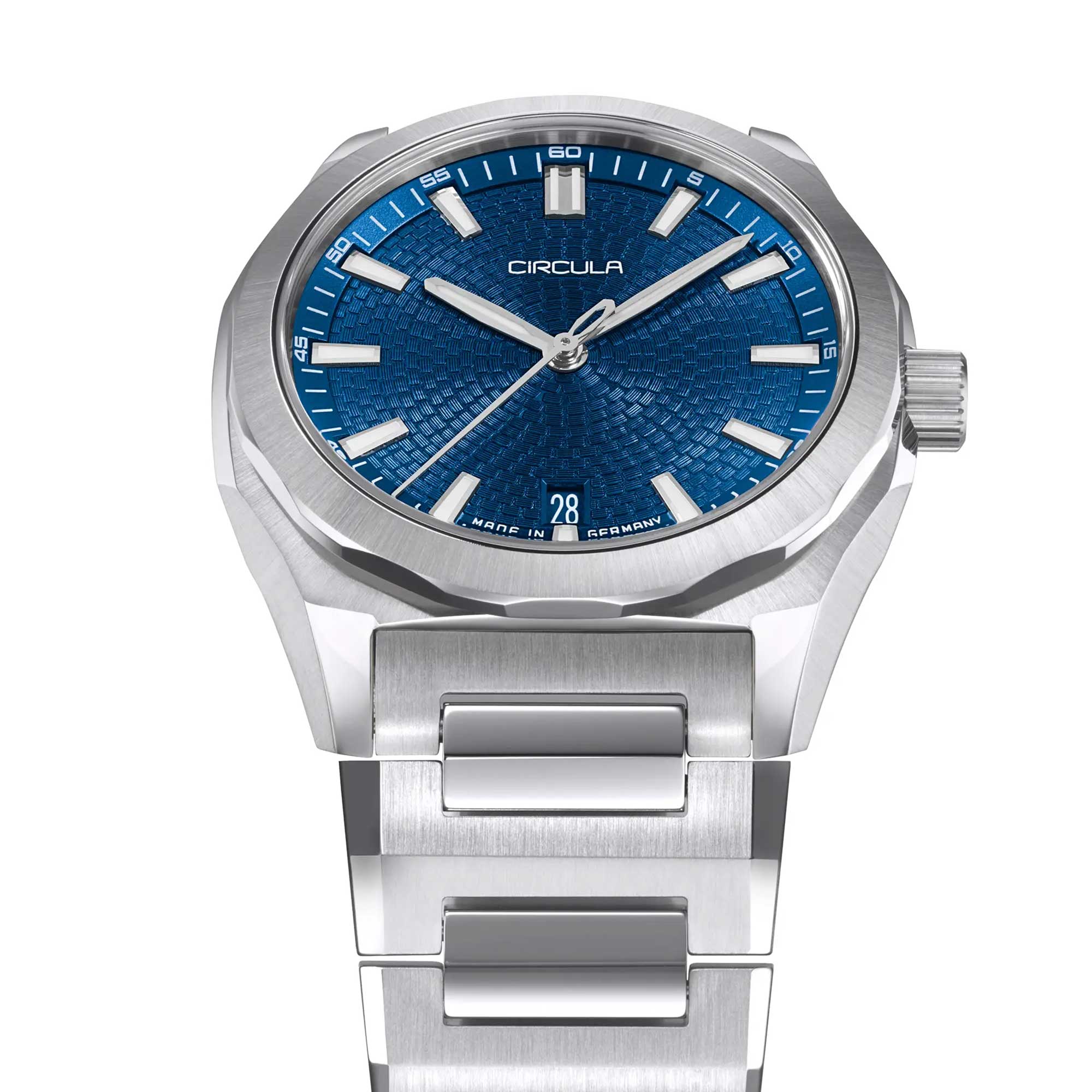 Circula Facet Blau - Stahlband