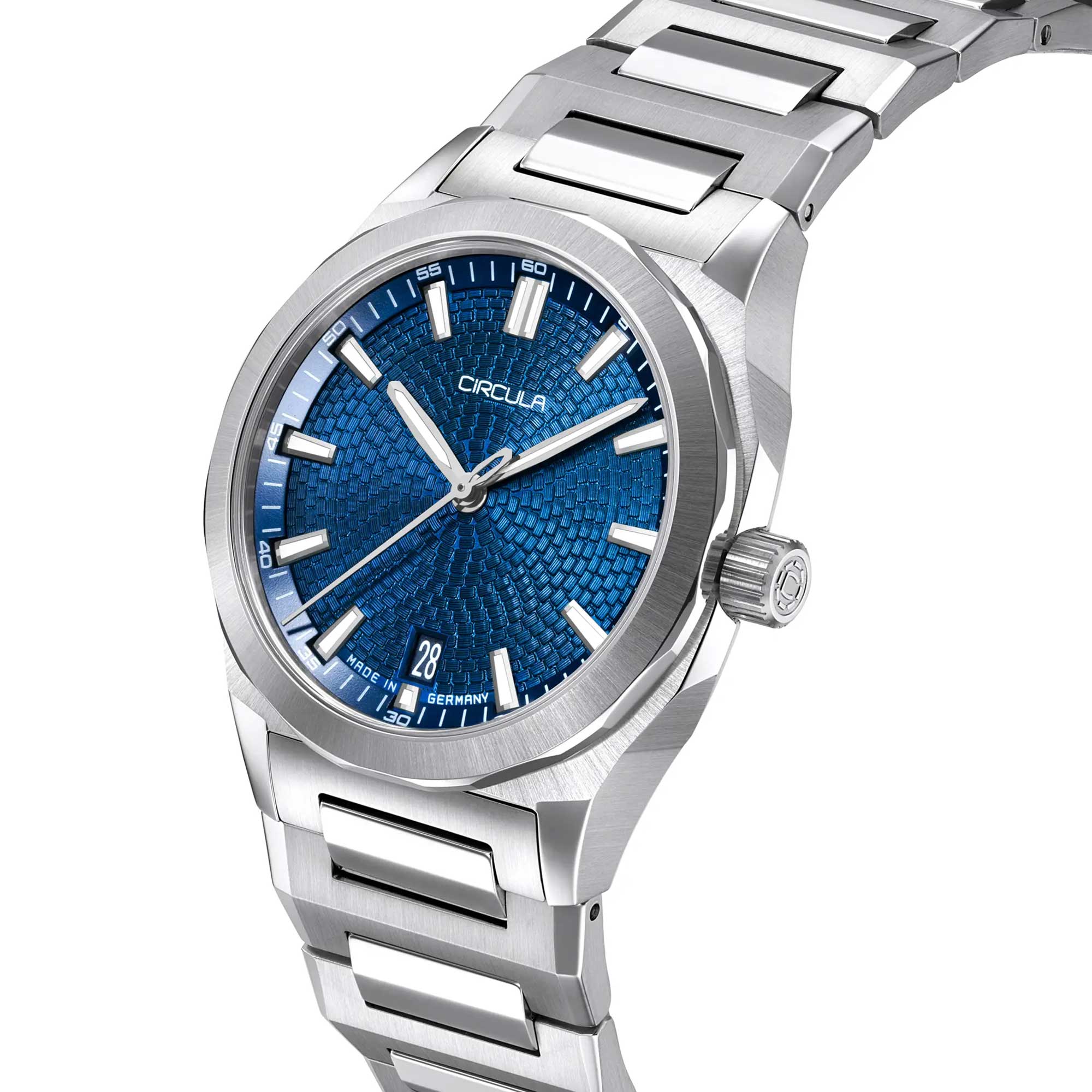 Circula Facet Blau - Stahlband
