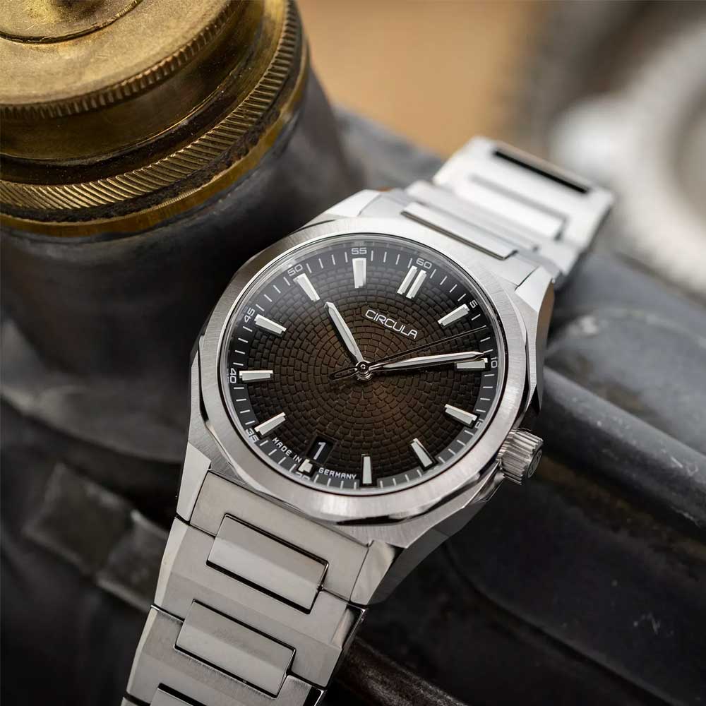 Circula Facet Braun - Stahlband