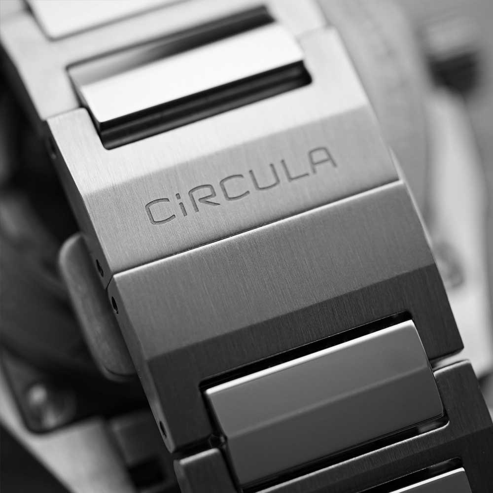 Circula Facet Petrol - Stahlband Schmetterlingsschließe