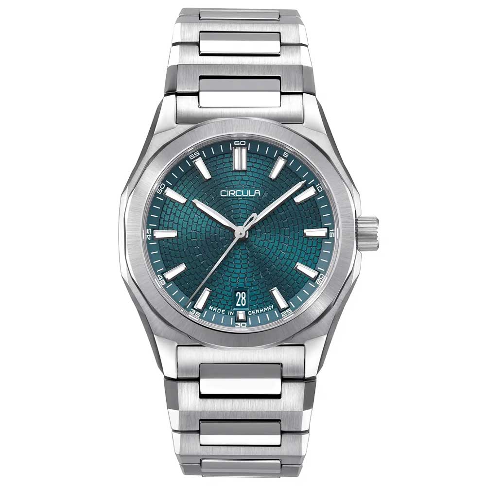 Circula Facet Petrol - Stahlband Schmetterlingsschließe