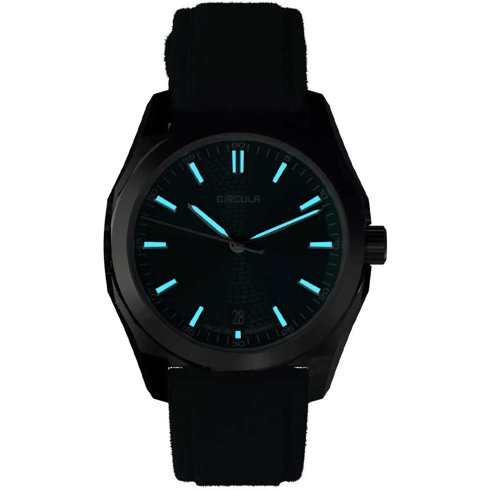 Circula Facet Petrol - Veloursband