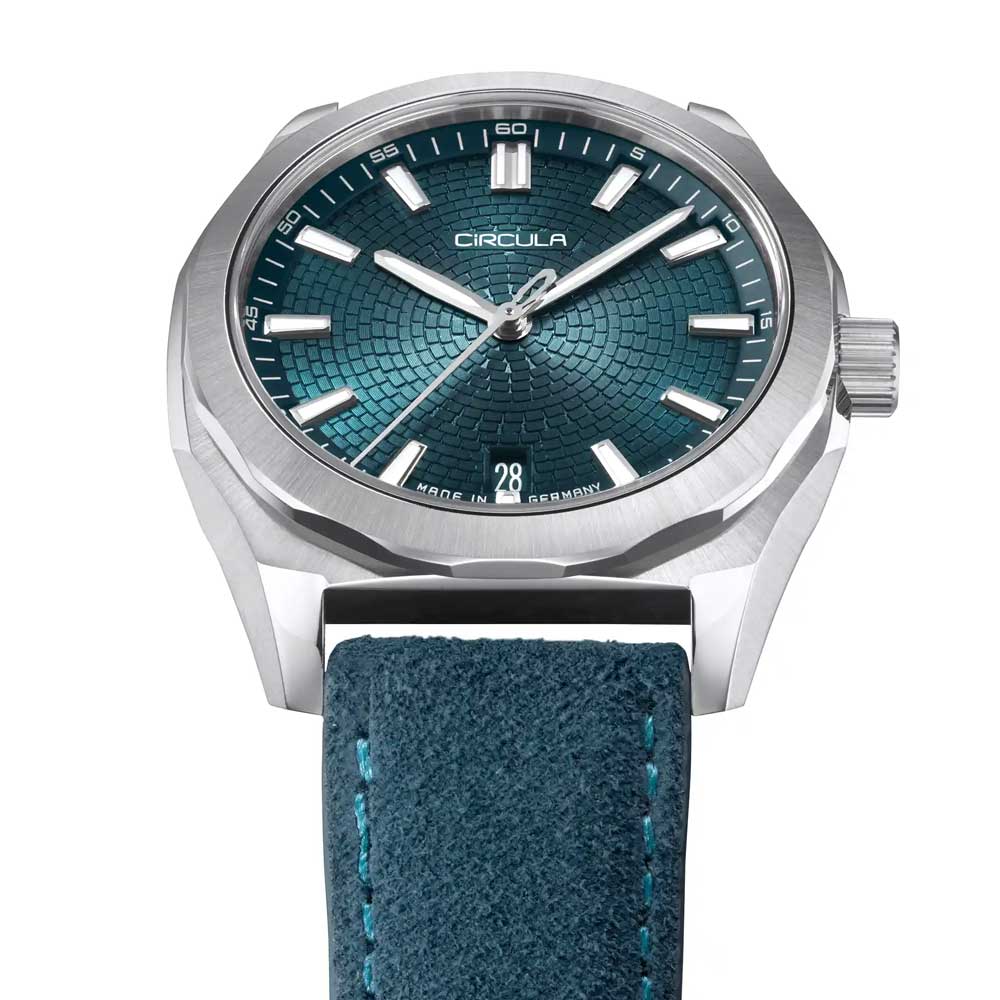 Circula Facet Petrol - Veloursband