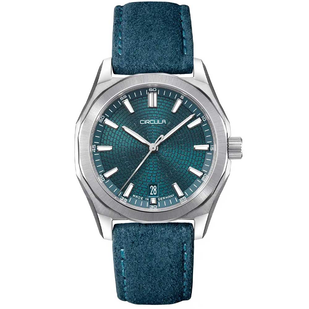 Circula Facet Petrol - Veloursband