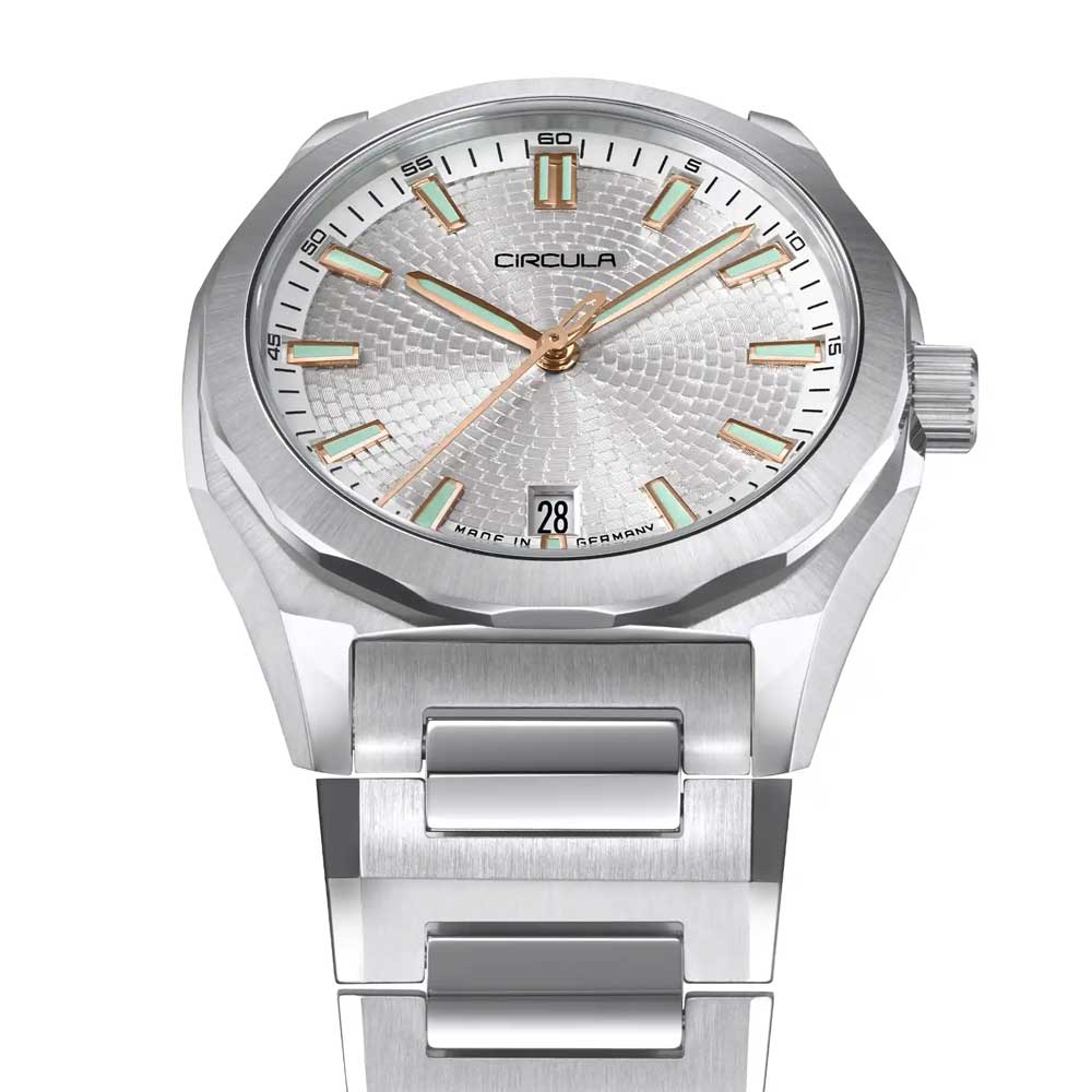 Circula Facet Silber - Stahlband