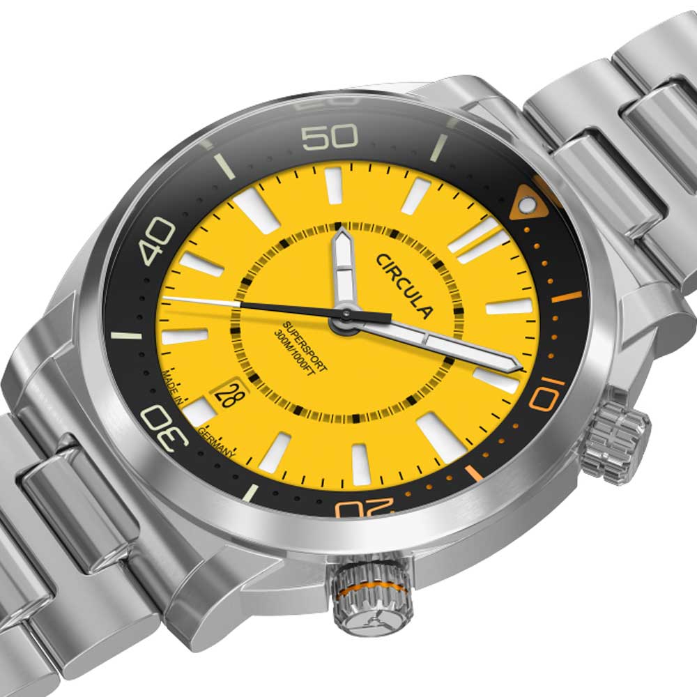 Circula SuperSport Yellow Taucheruhr