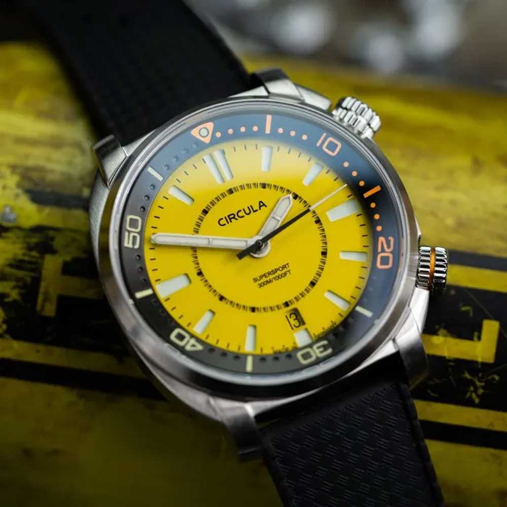 Circula SuperSport Yellow Taucheruhr