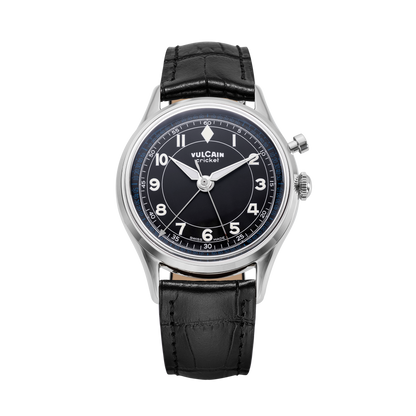 VULCAIN Cricket Classique 36 mm - Black & White/Blue