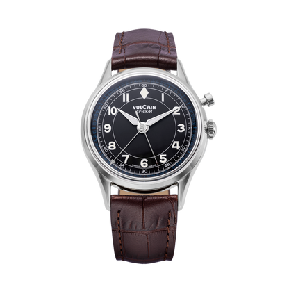 VULCAIN Cricket Classique 39 mm - Black & White/Blue