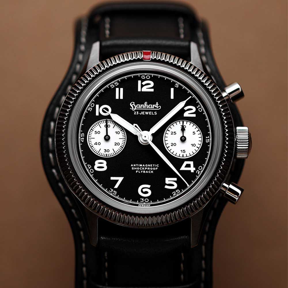 Hanhart 417 ES 1954 Flyback Reverse Panda