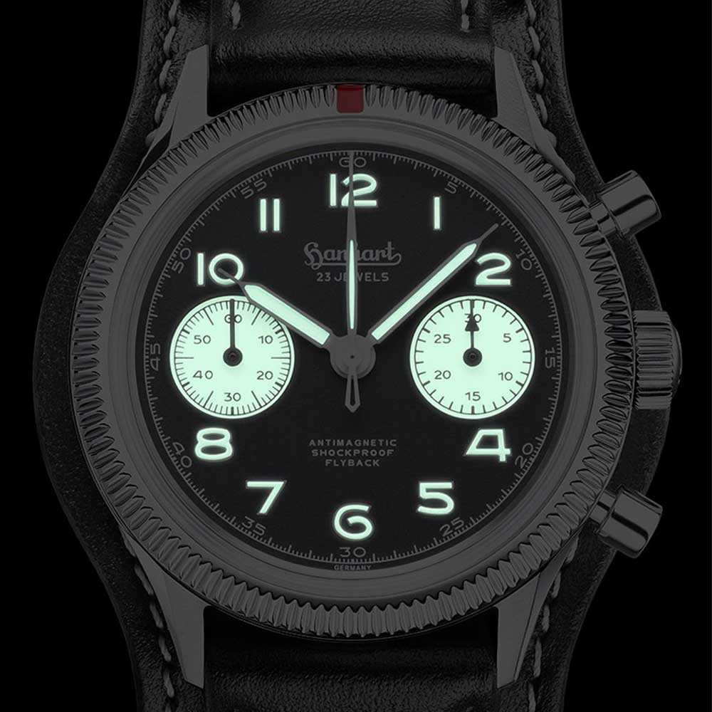 Hanhart 417 ES 1954 Flyback Reverse Panda