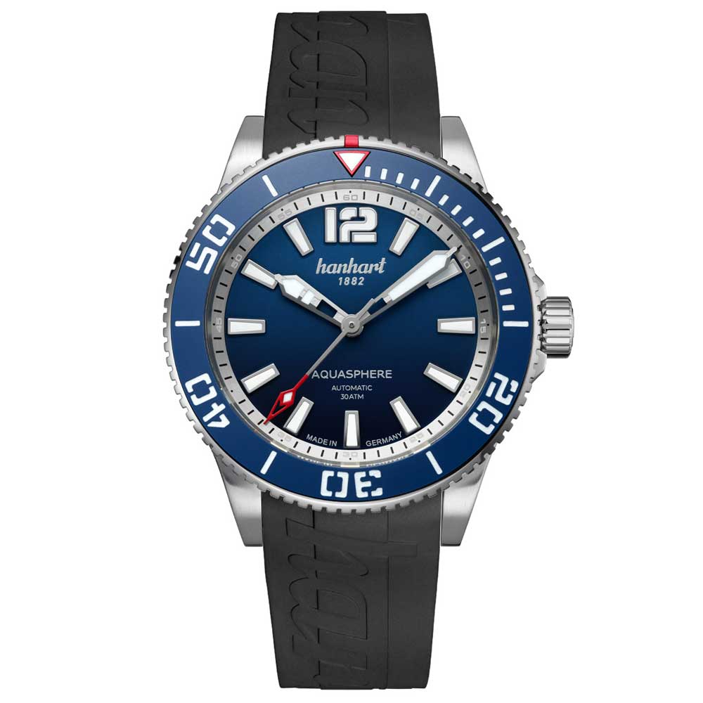 Hanhart AQUASPHERE Ocean Fade, 42mm Kautschukband