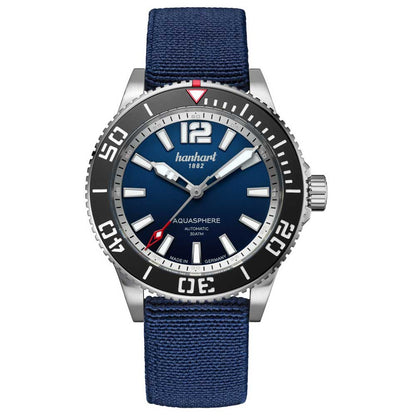 Hanhart AQUASPHERE Ocean Fade, 42mm Schwarze Lünette Textilband
