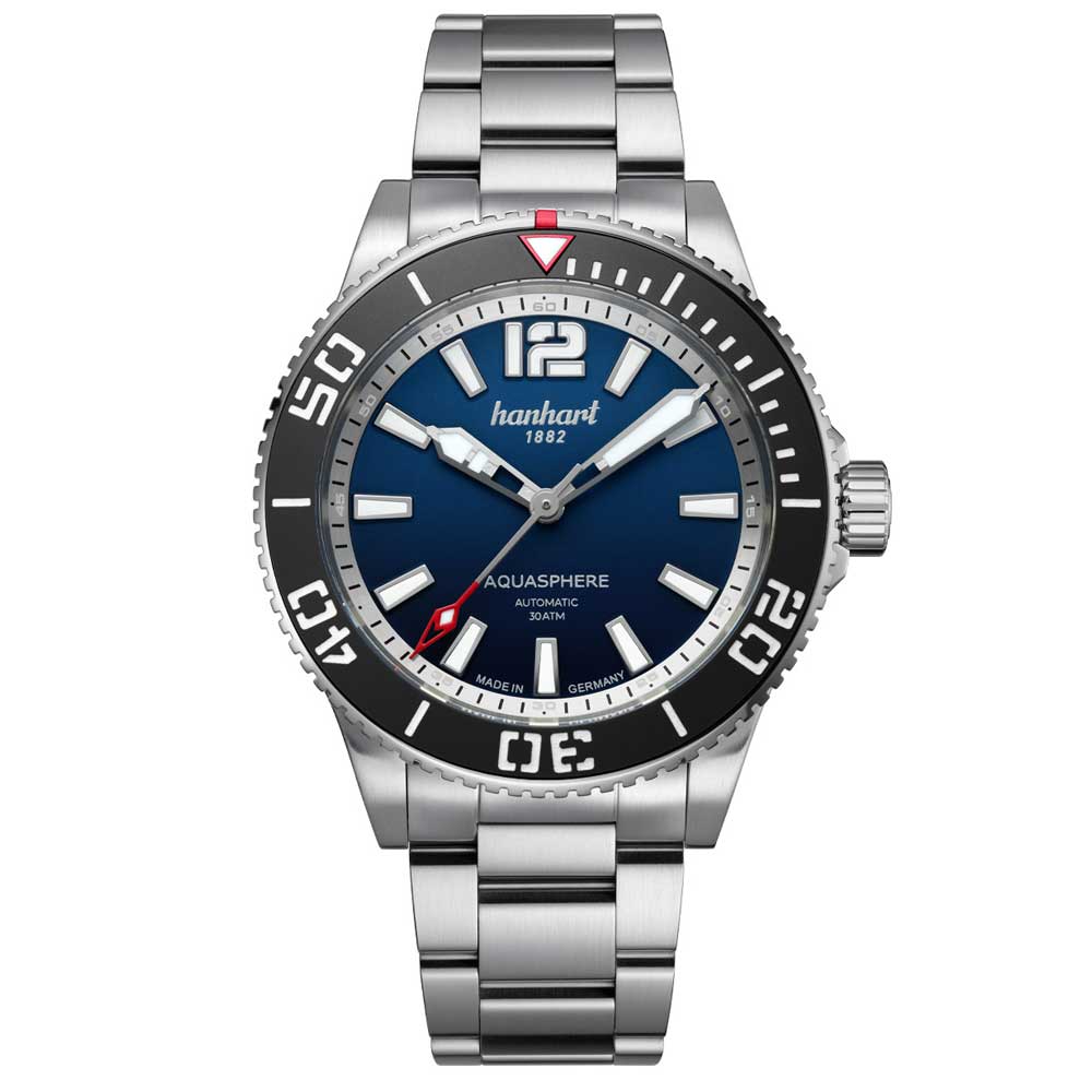 Hanhart AQUASPHERE Ocean Fade, 42mm Schwarze Lünette