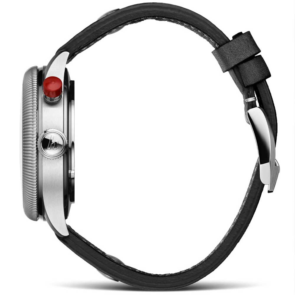 Hanhart PIONEER MonoScope silber, kannelierte Lünette