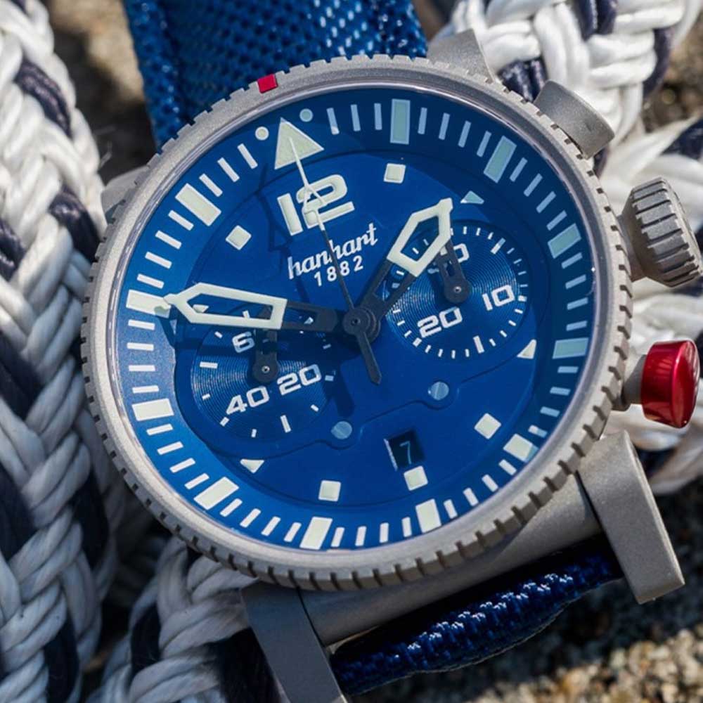 Hanhart PRIMUS Carrier Pilot Blau