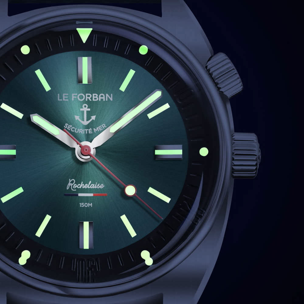 Le Forban Sécurité Mer Rochelaise Meeresgrün Silikon Tropic Armband