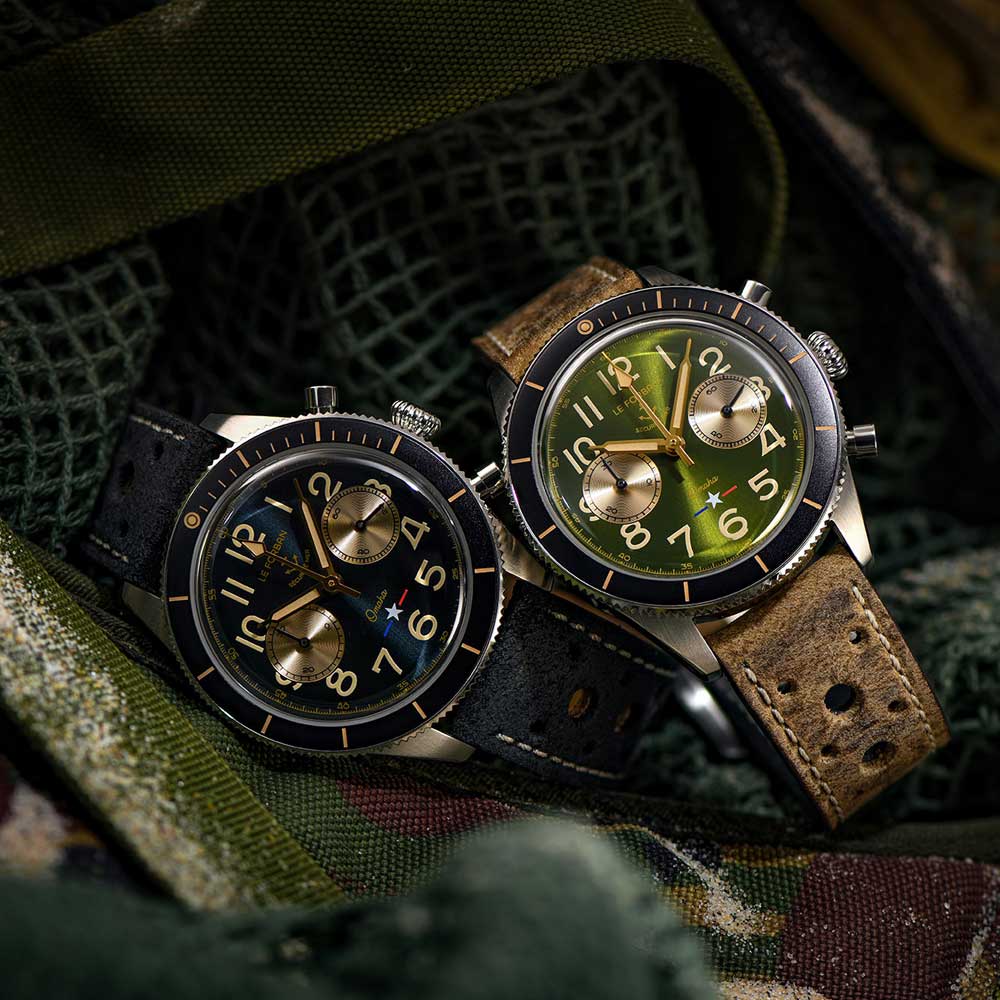 Le Forban Sécurité Mer Omaha Green Chronograph Limited 44