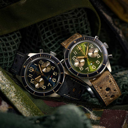 Le Forban Sécurité Mer Omaha Green Chronograph Limited 44