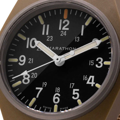 MARATHON 34mm Desert Tan General Purpose Quartz GPQ – MaraGlo – WW194009DT
