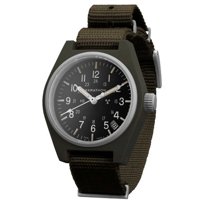MARATHON 34mm Sage Green General Purpose Quartz GPQ With Date – WW194015SG