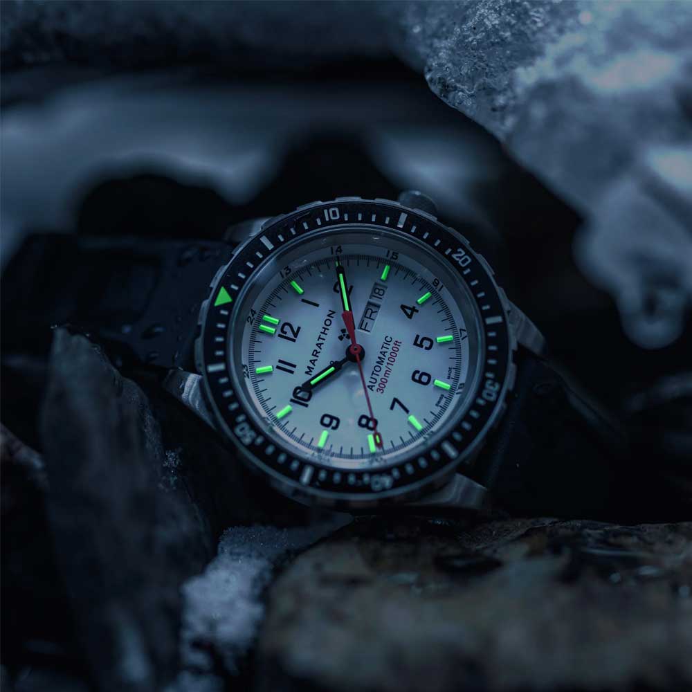 MARATHON 46mm ARCTIC EDITION JUMBO DAY/DATE AUTOMATIC (JDD) WW194018SS-0130